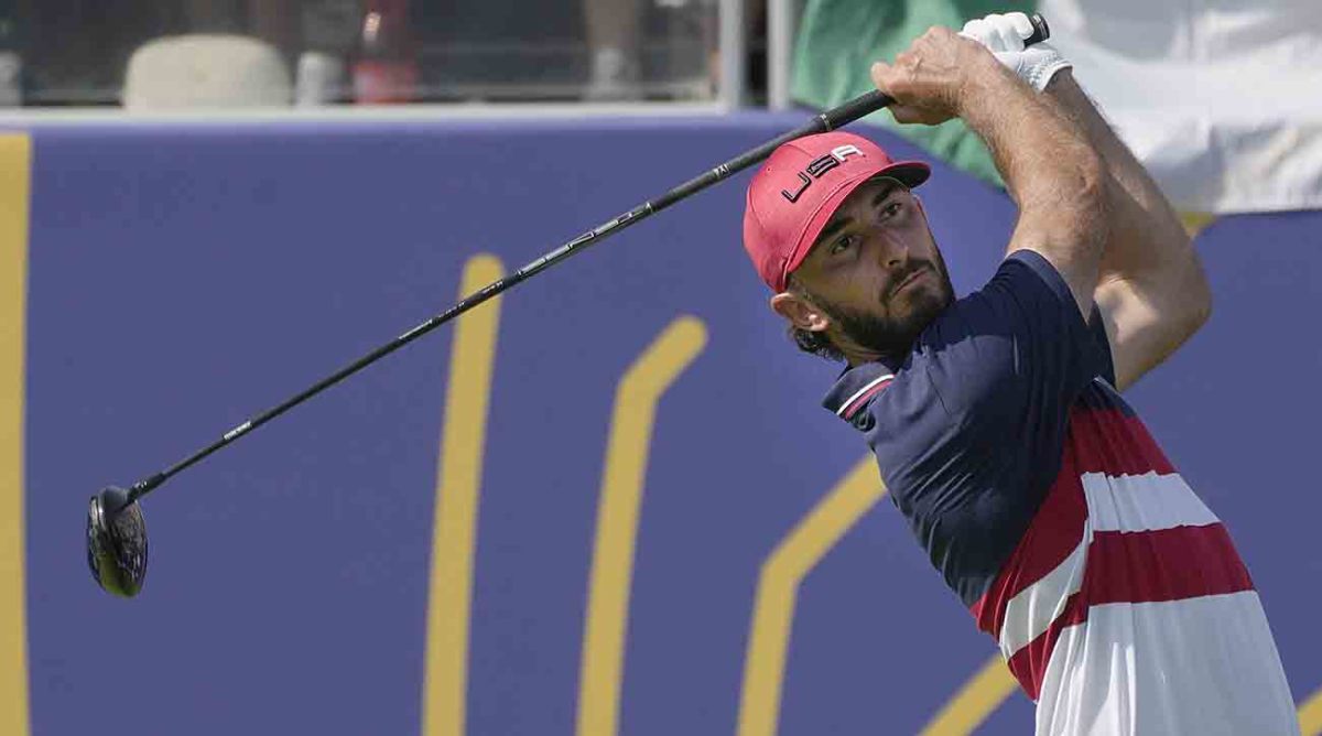 Max Homa is pictured at the 2023 Ryder Cup in Italy.